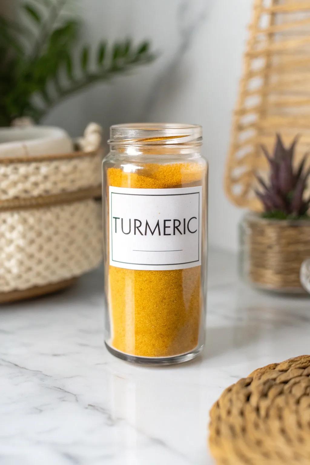 Let your spices take center stage with elegant, transparent labels. #MinimalistSpiceJars