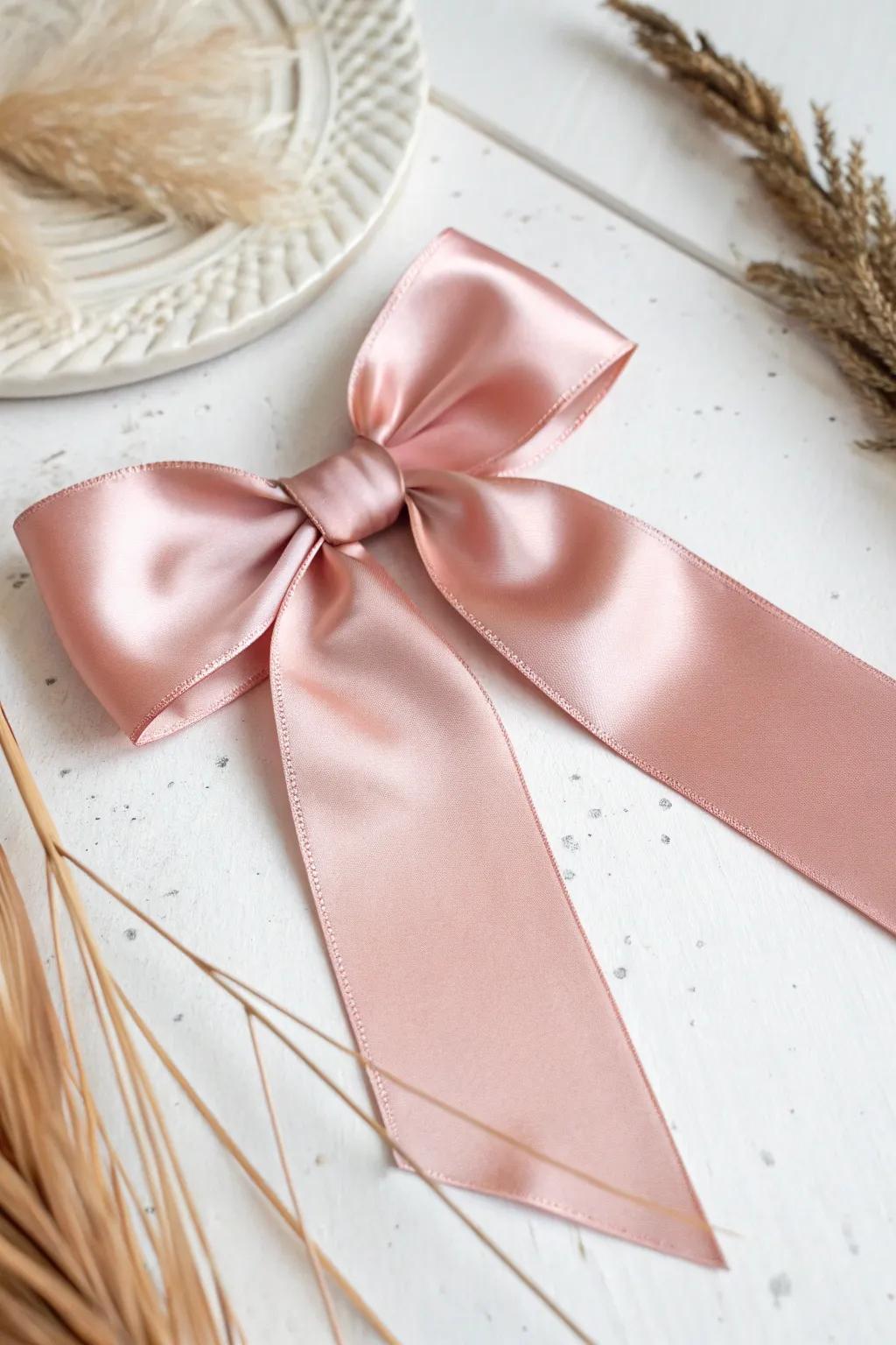 Satin Elegance: A touch of luxury in every loop.