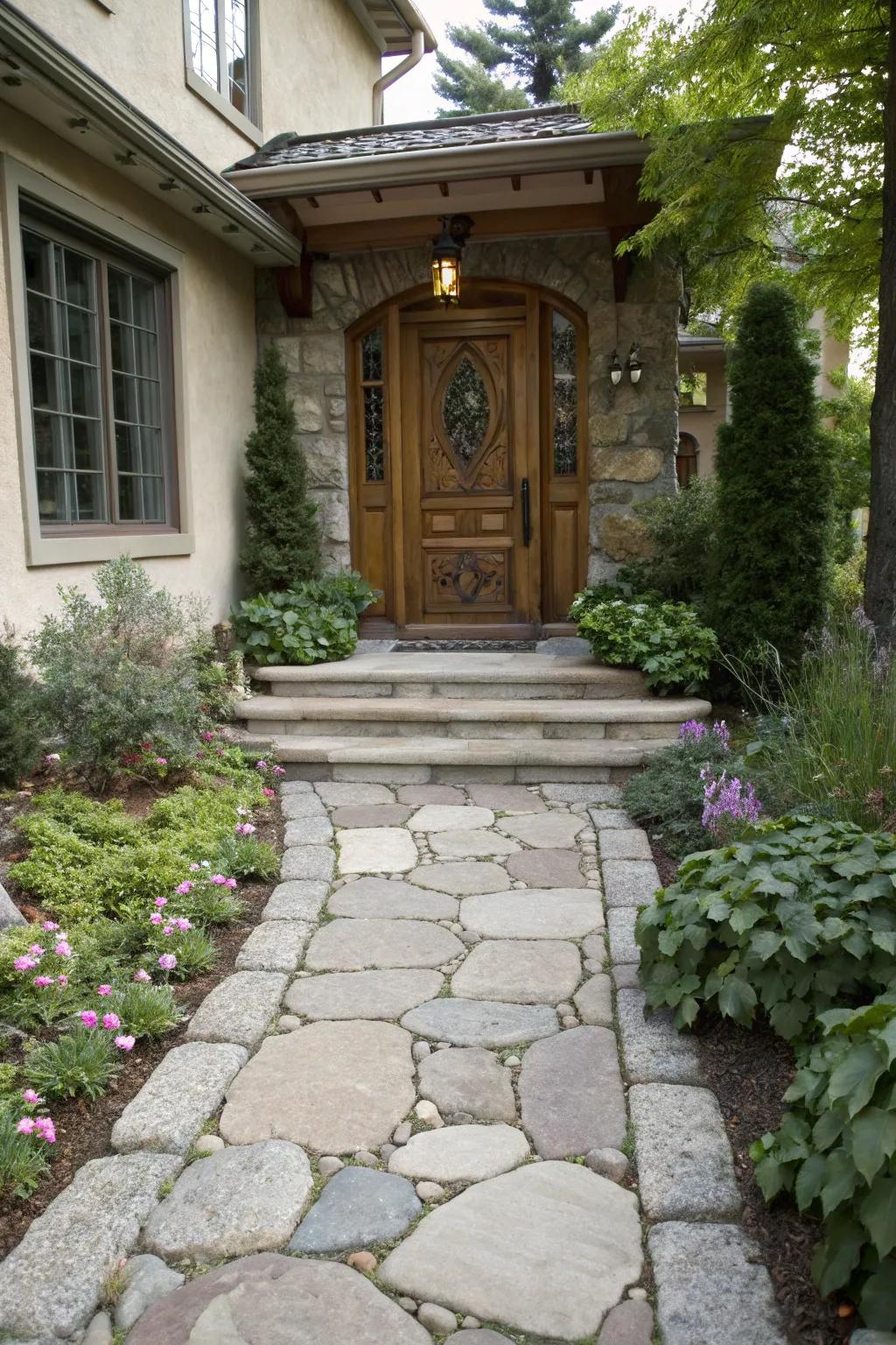 A defined pathway enhances both functionality and aesthetics.