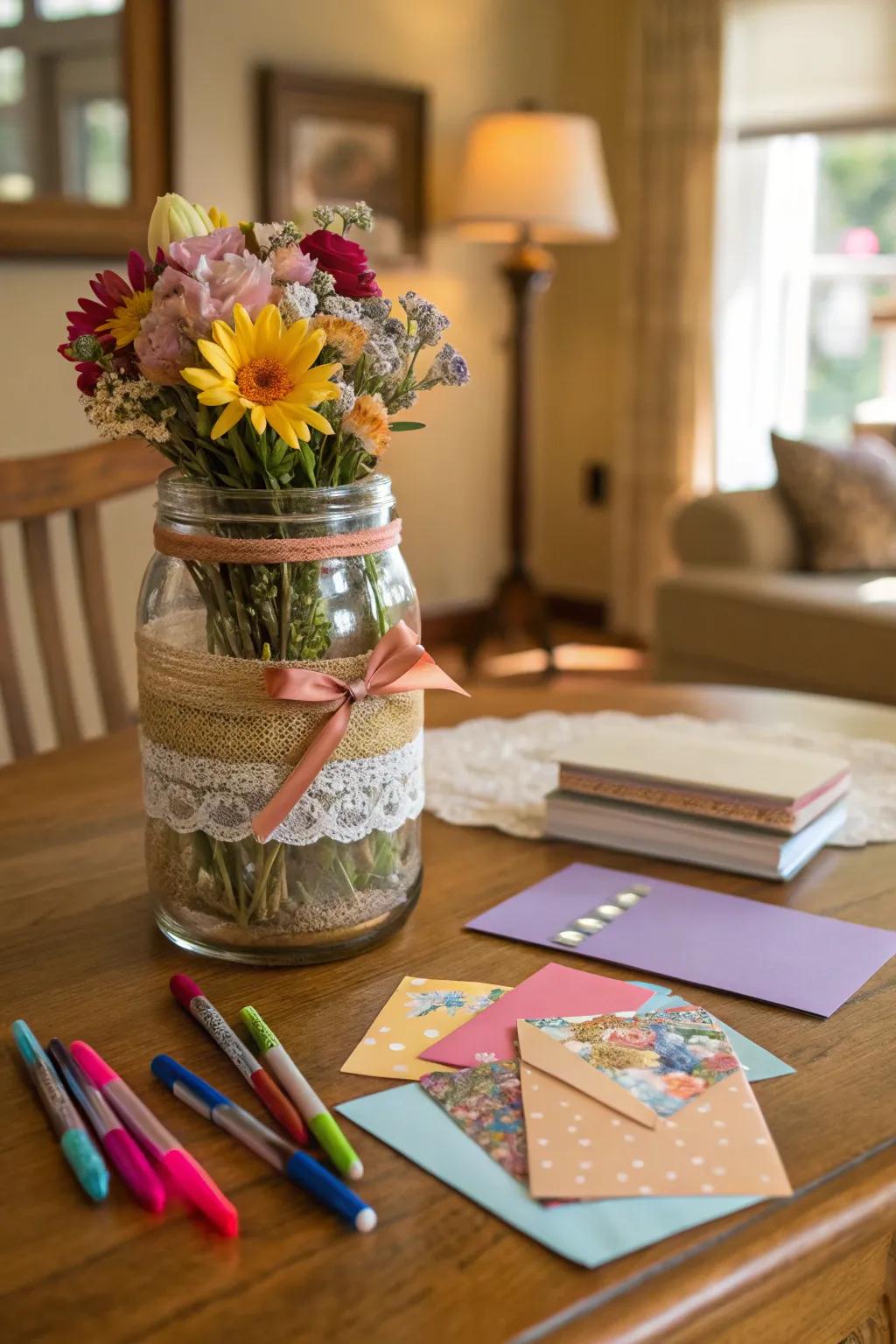 A memory jar collecting cherished stories and memories.