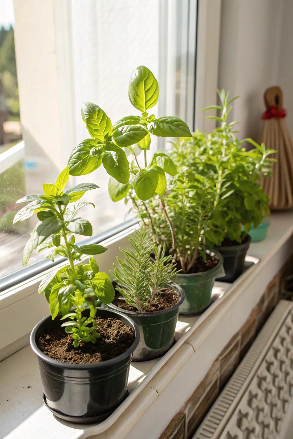 Grow your own herbs with this convenient indoor garden kit.