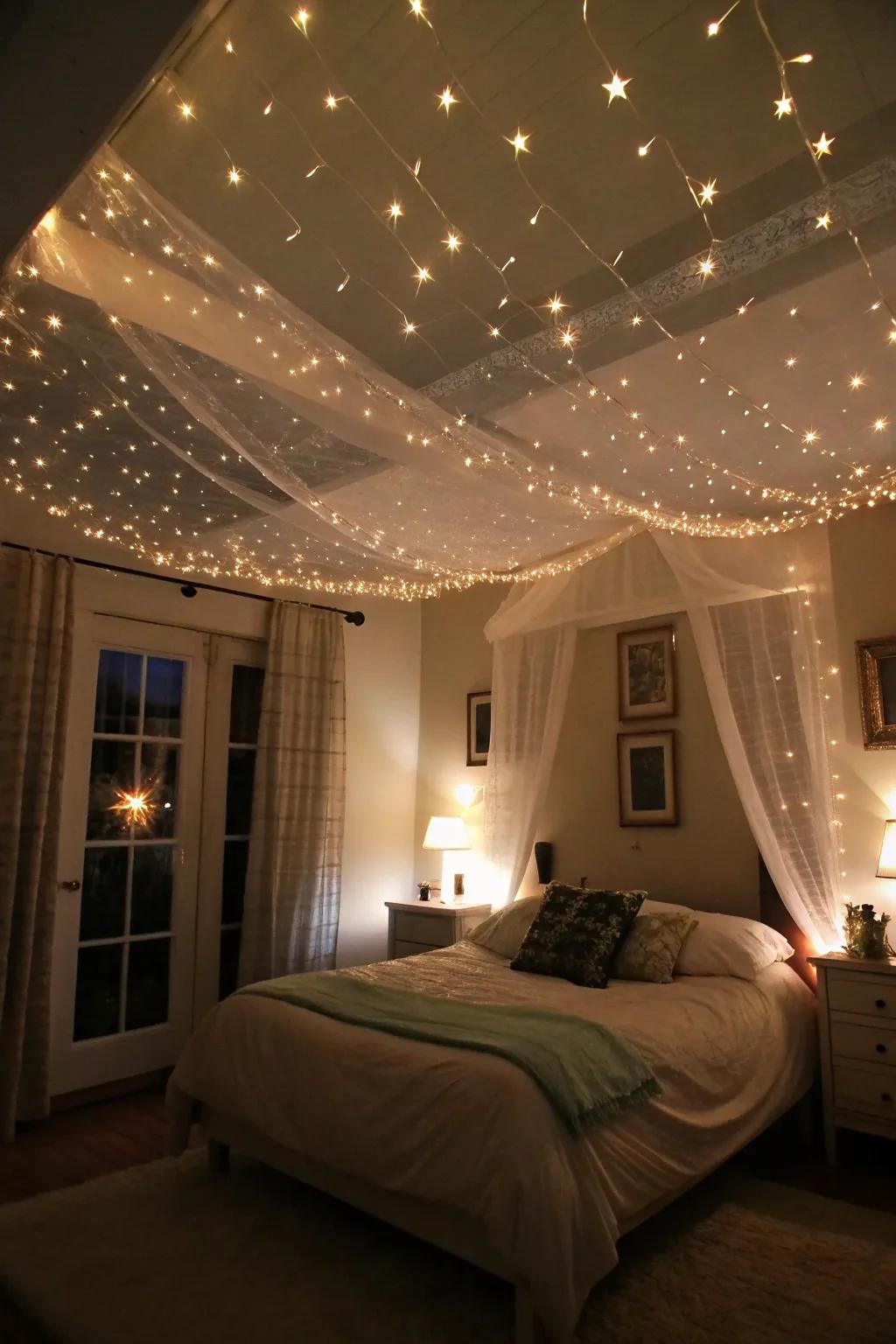 Turn your bedroom into a starry night escape.