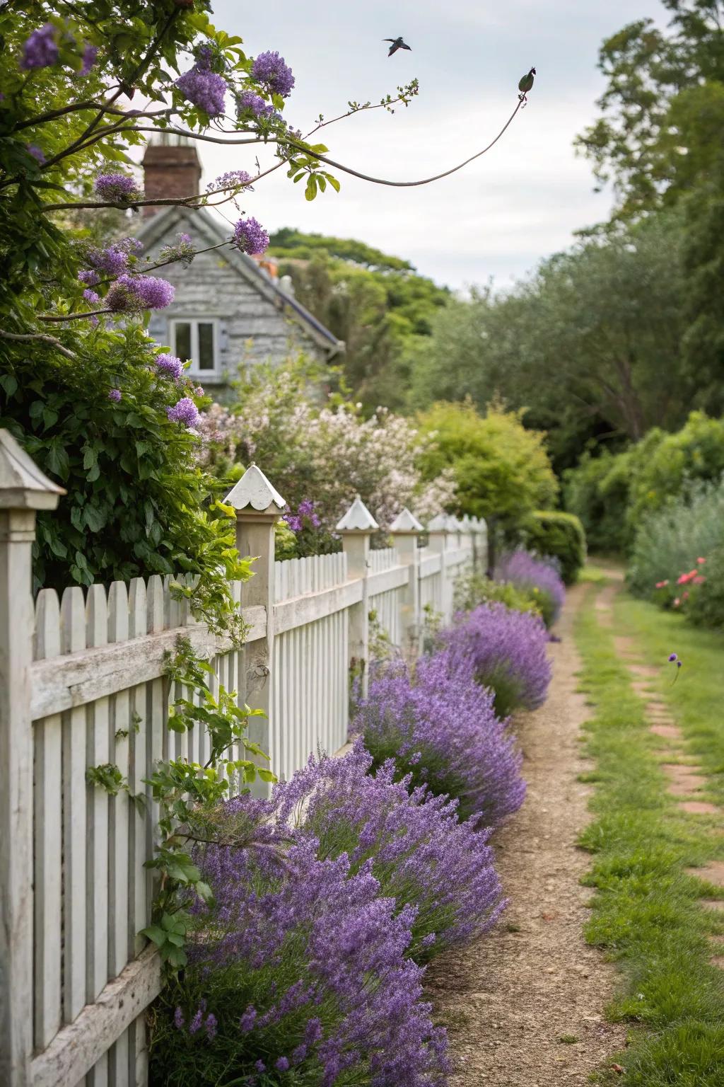 Lavender adds a touch of Provence with its calming scent and color.