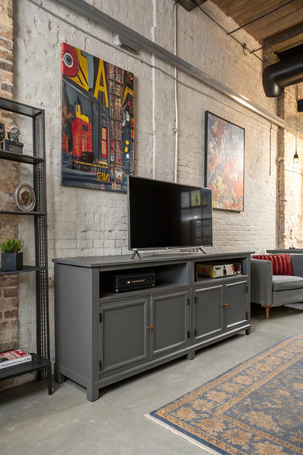 Gray adds a modern industrial edge to any space.