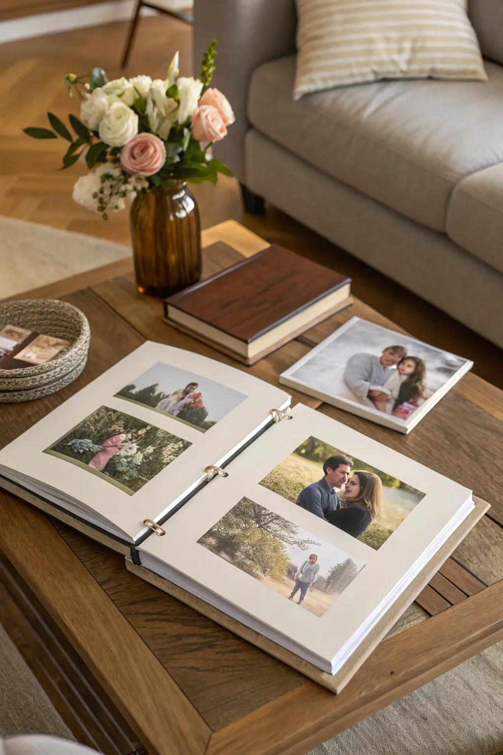 Enjoy versatility and personalization with a photo album frame.