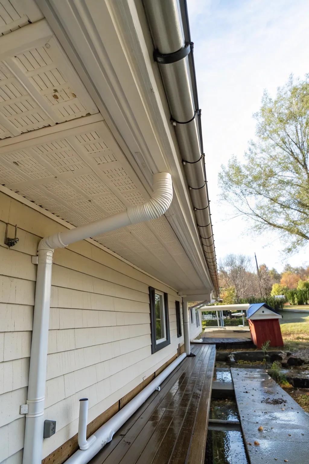 Creating additional dry space with an under-deck roof installation.