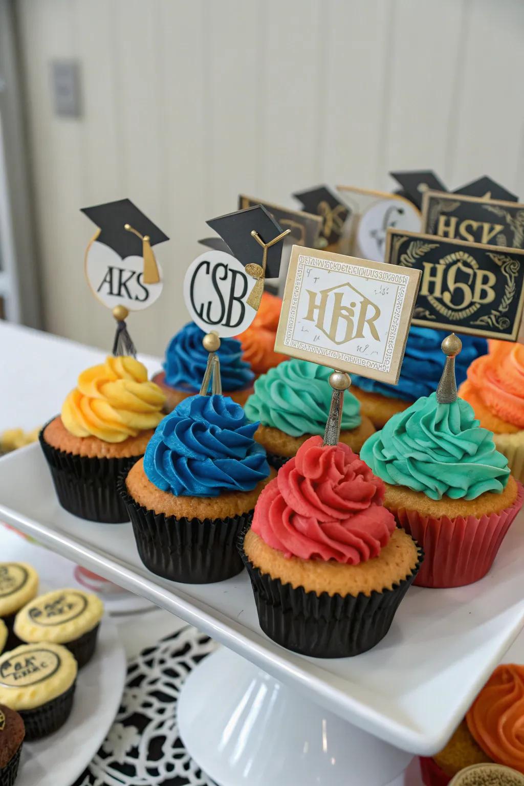 Make desserts special with personalized cupcake toppers.