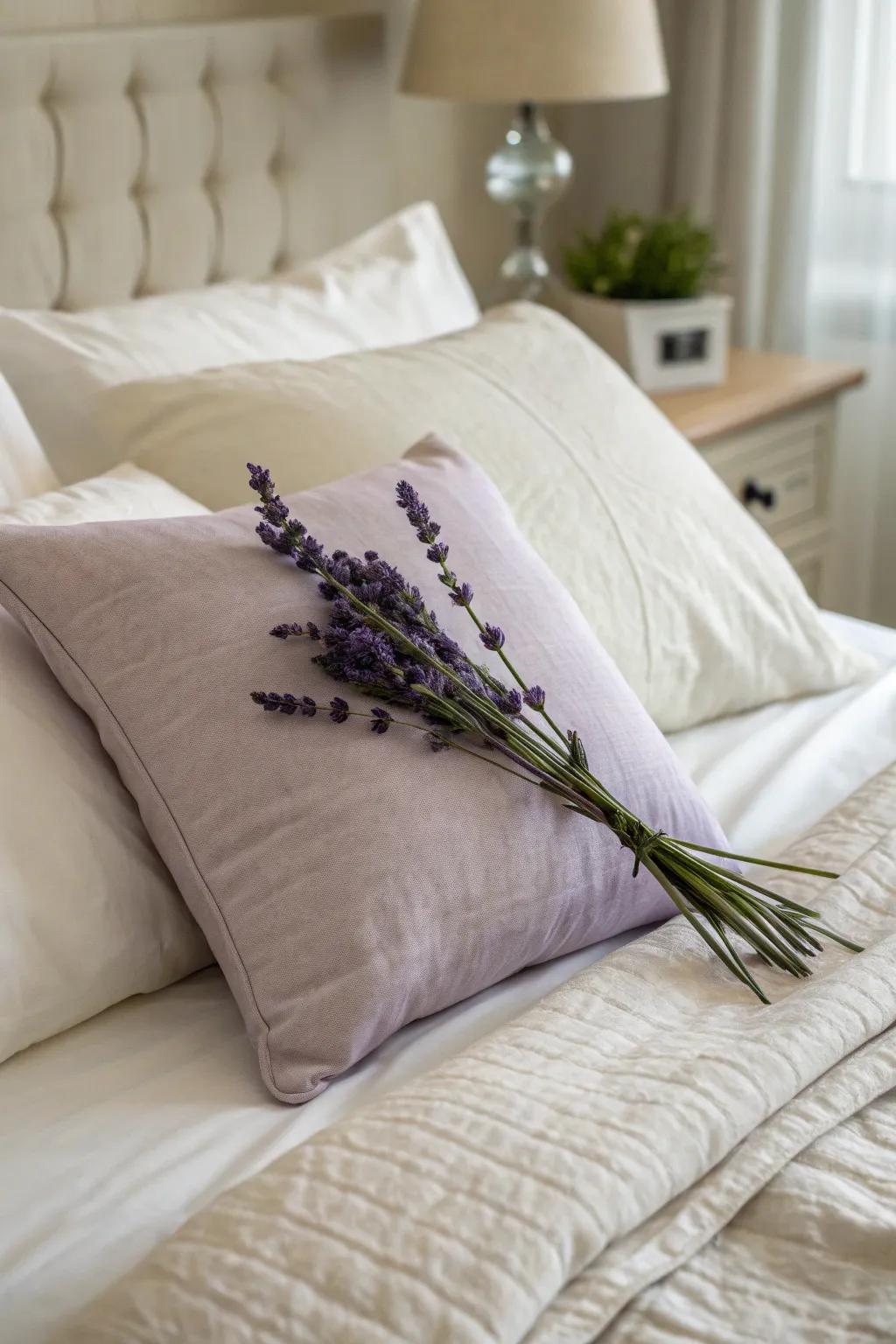 Lavender dream pillows for restful nights.