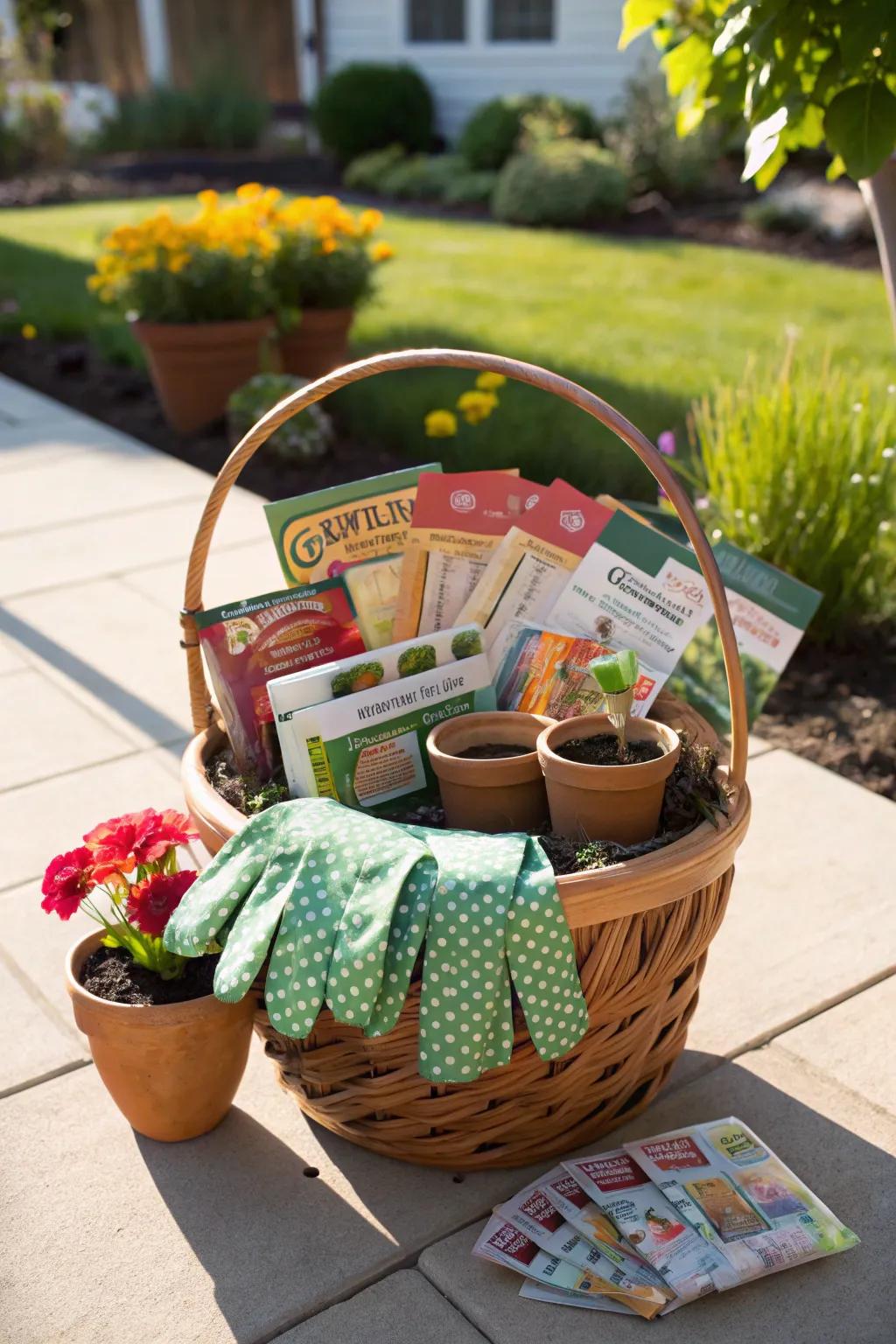 Nurture nature with this garden starter basket.