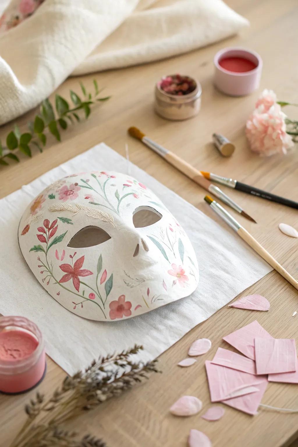 Unleash your creativity with a touch of Scandinavian simplicity and Boho flair: DIY crafted mask magic!