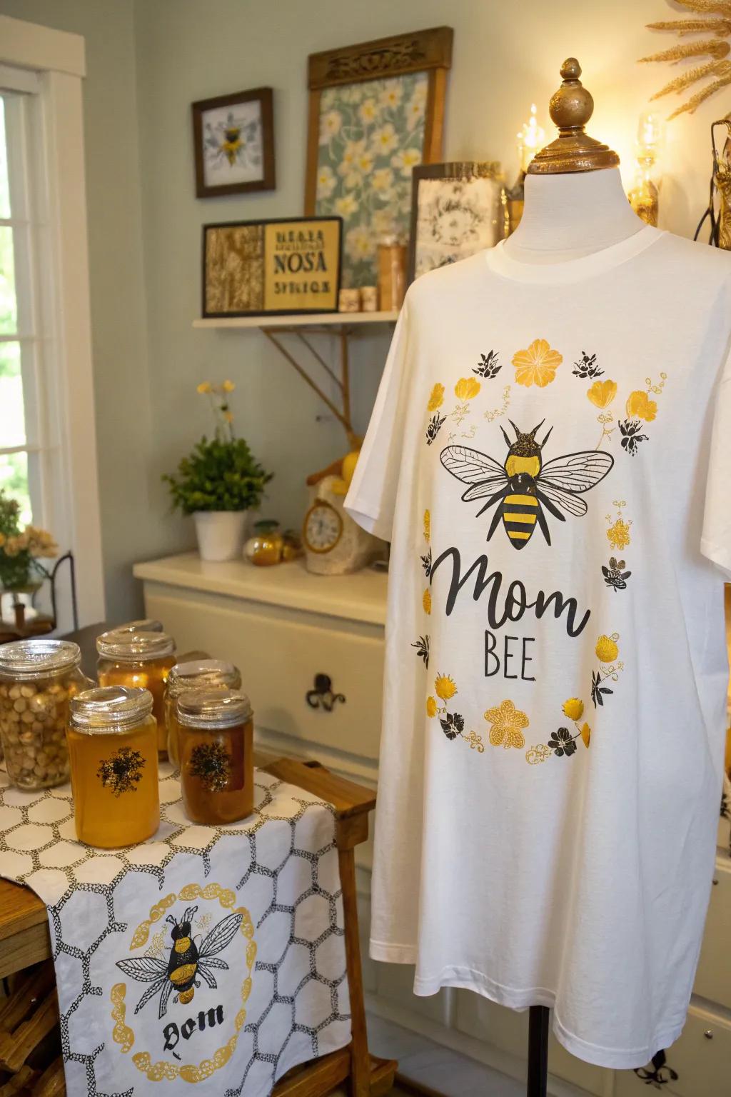 A Queen Bee motif shirt fit for the family queen.