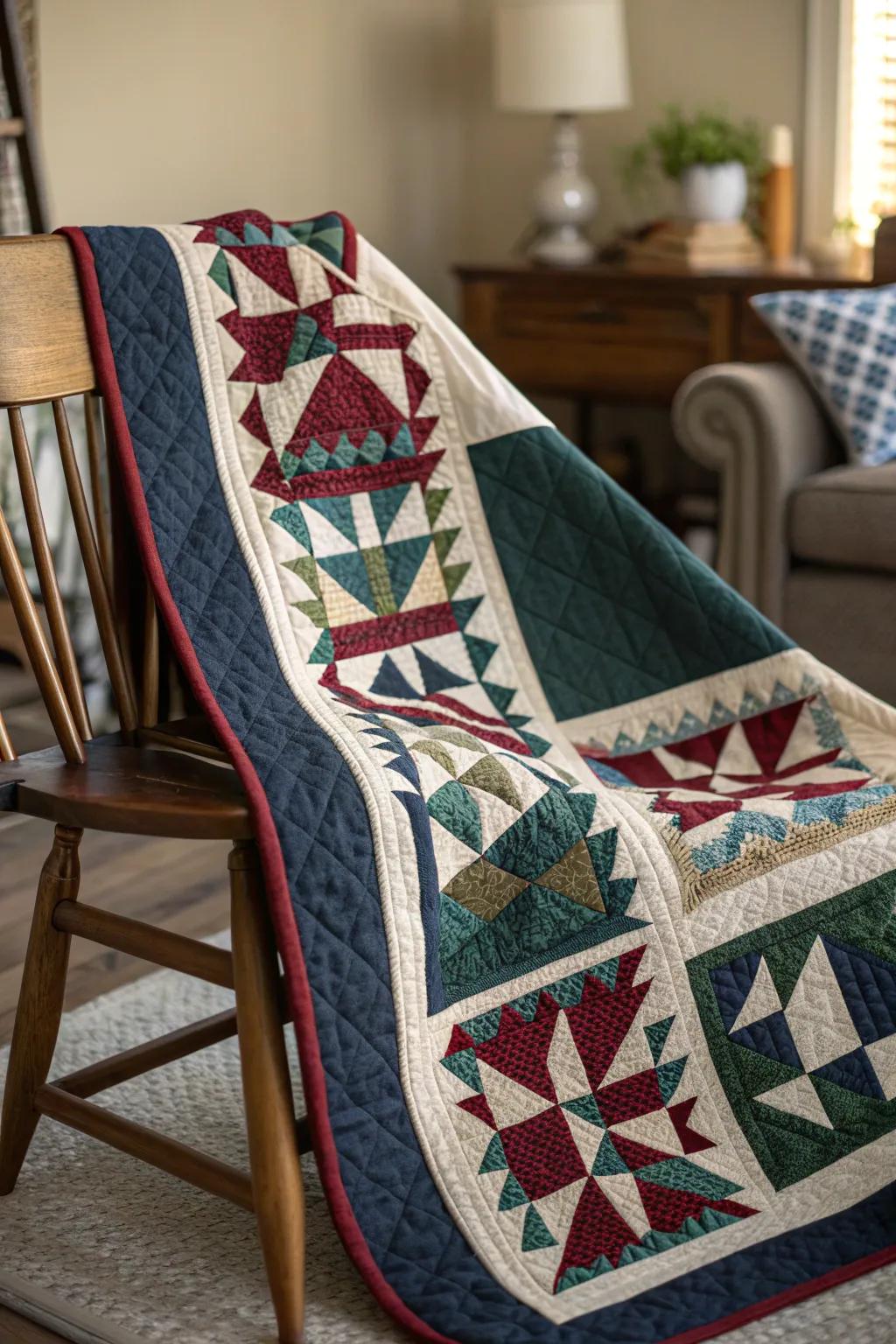 Modern meets classic: A quilt that bridges the past and present with timeless style.