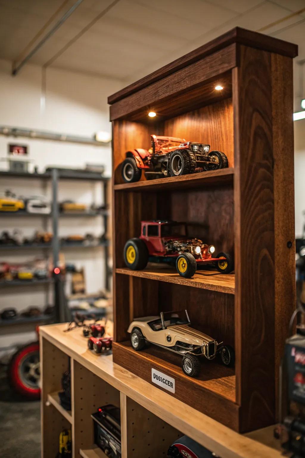 Showcase your craftsmanship: A perfect display for your RC achievements.