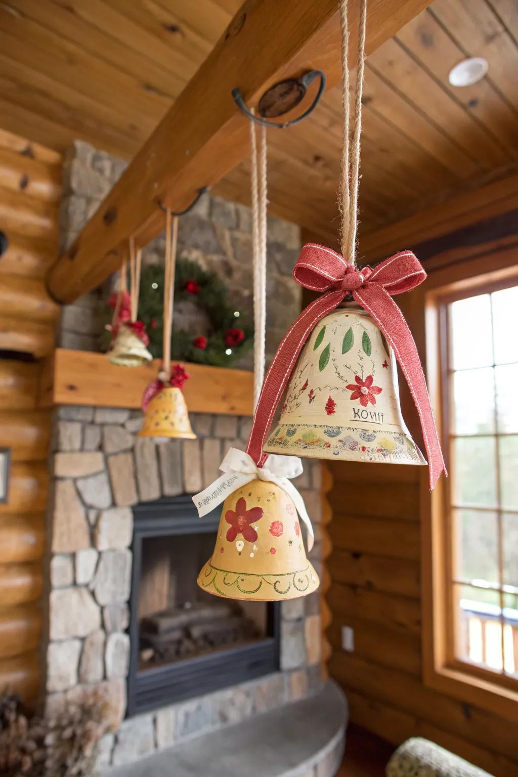 Egg carton bells bring rustic charm and sustainability to your holiday.