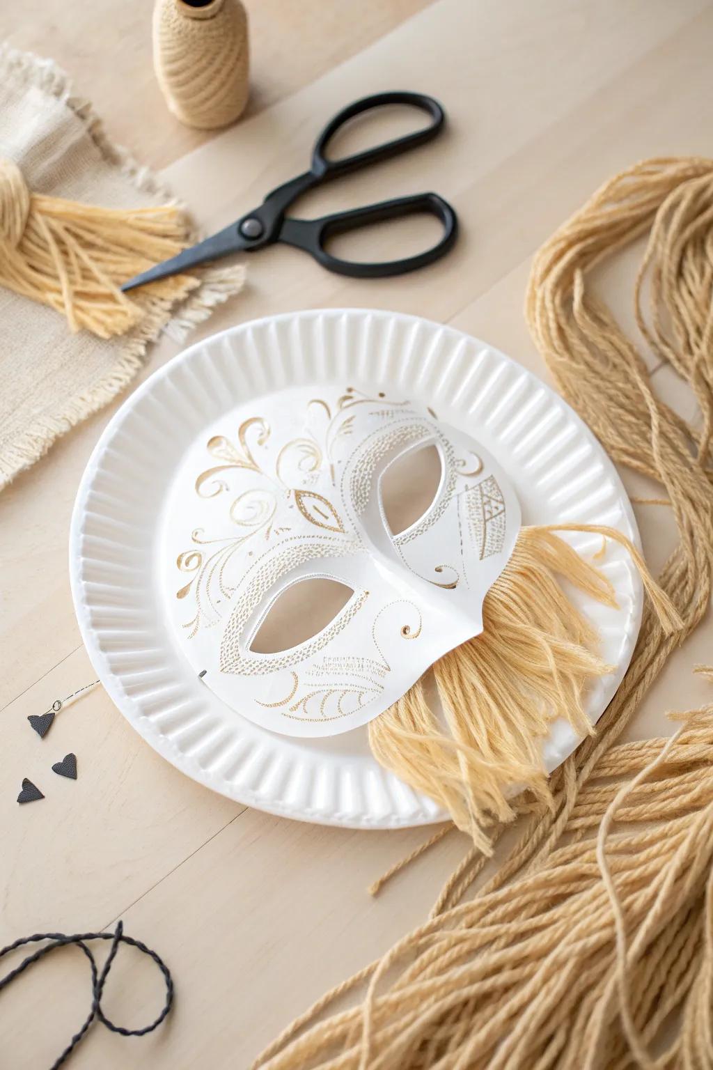 Embrace the charm of simplicity with this Delilah mask craft, where childhood nostalgia meets minimalist elegance.
