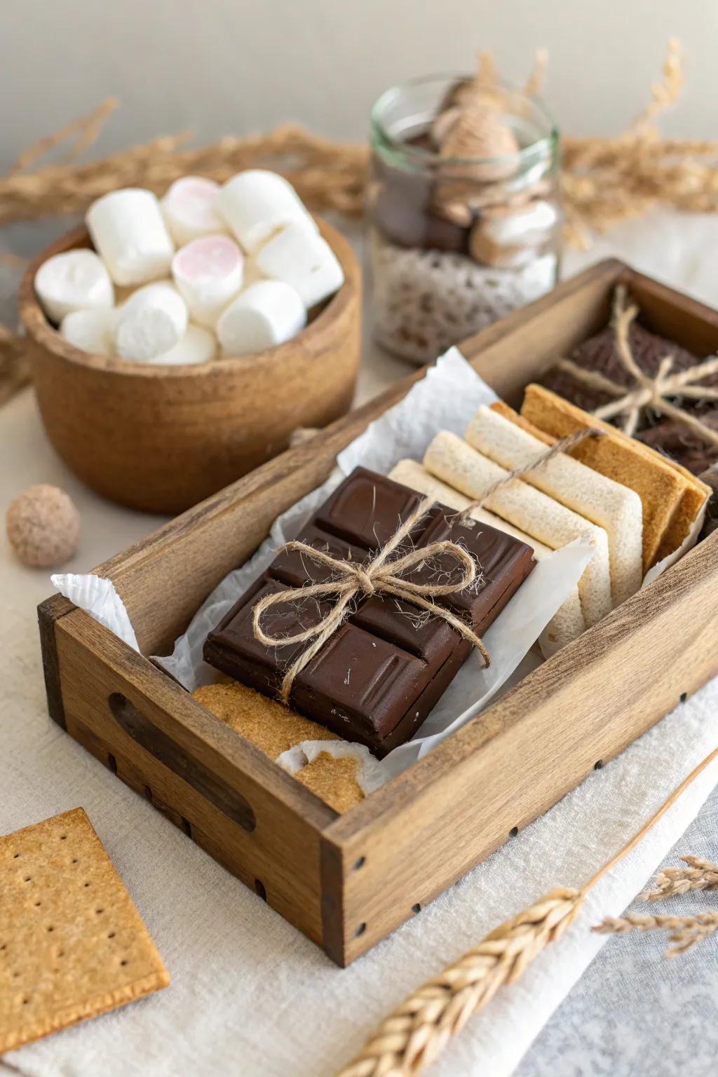 Elevate your s'mores experience with a touch of elegance and craftsmanship.