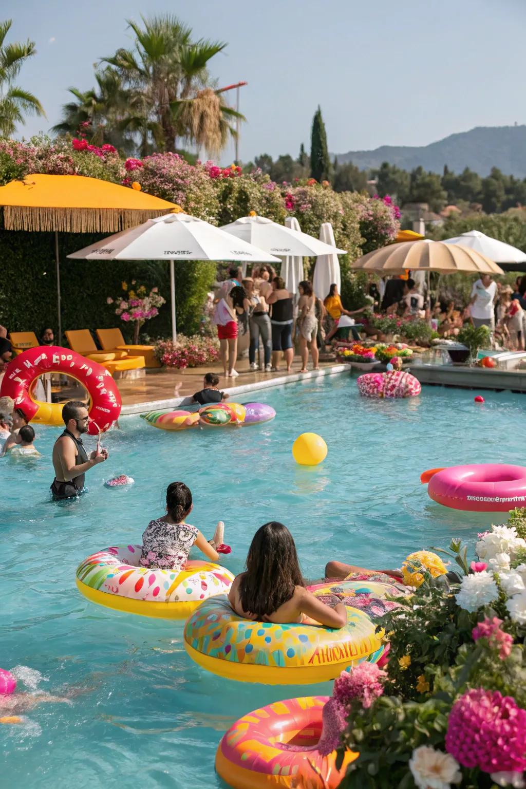 A pool party is the perfect way to cool off during hot summer days.