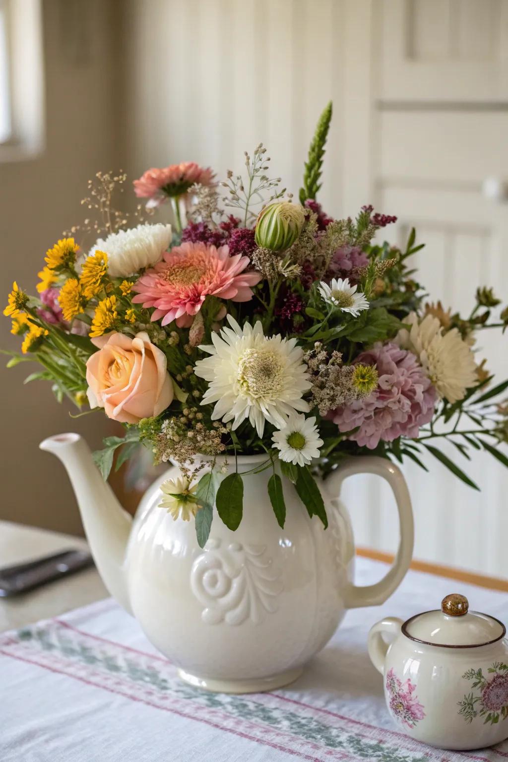 DIY floral arrangements add a personal touch to your decor.