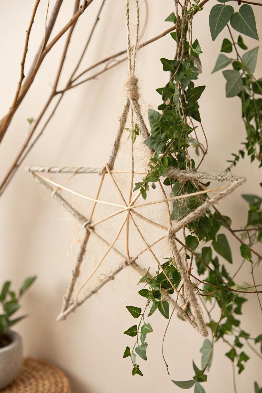 Bring the outdoors in with this nature-inspired parol, a perfect blend of simplicity and elegance.