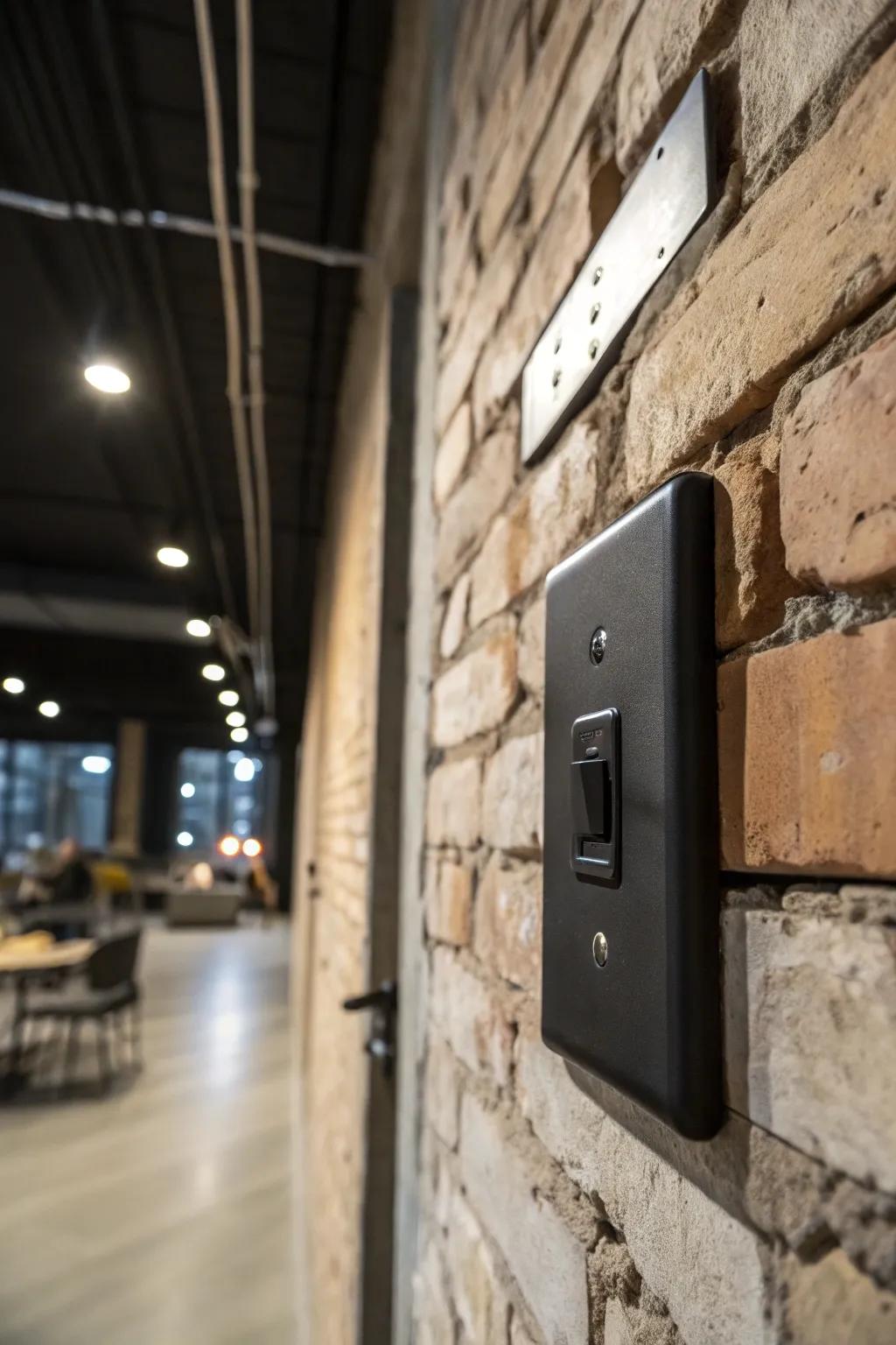 An industrial switch that adds a modern edge to the loft.