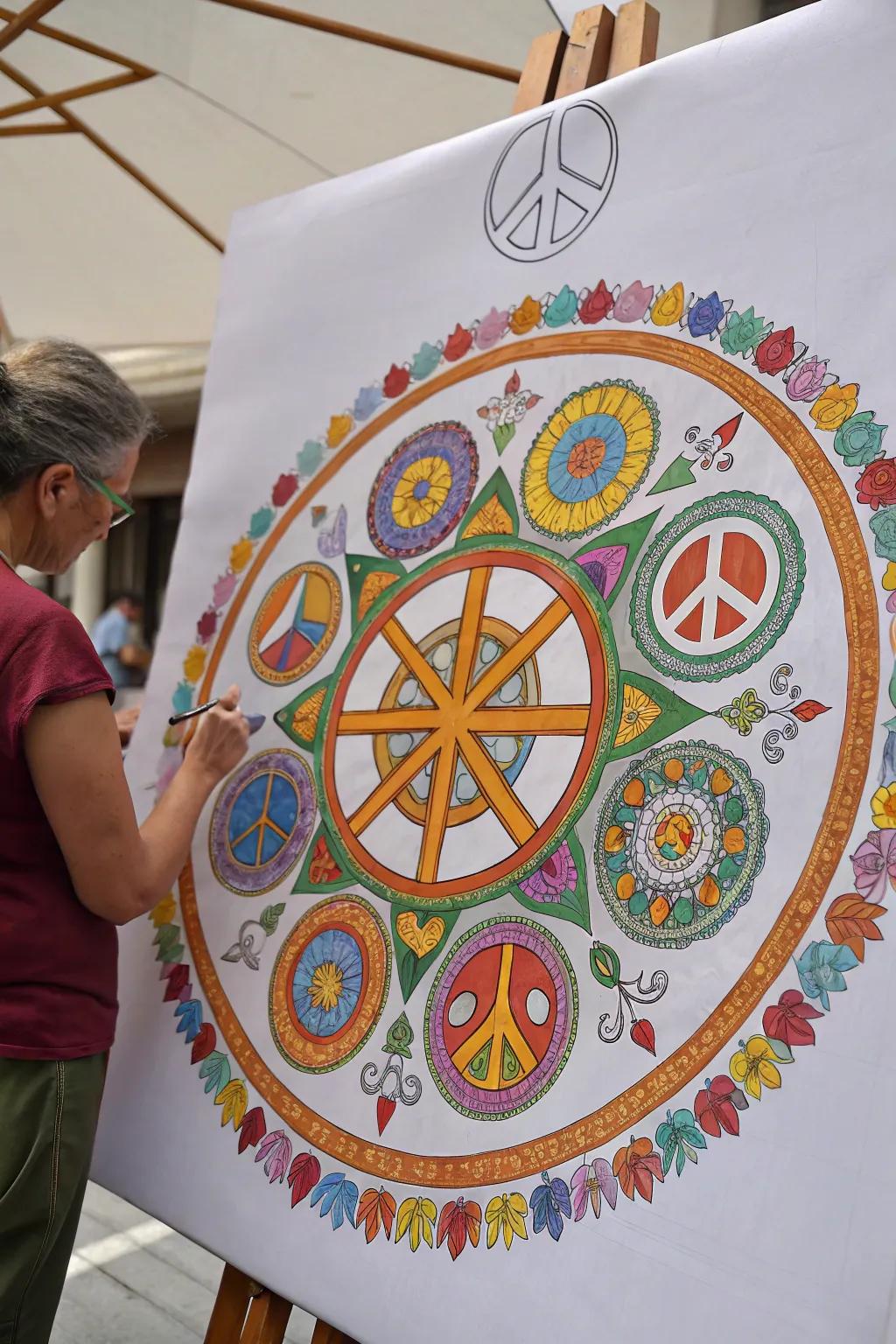 A harmony mandala centers and unites.