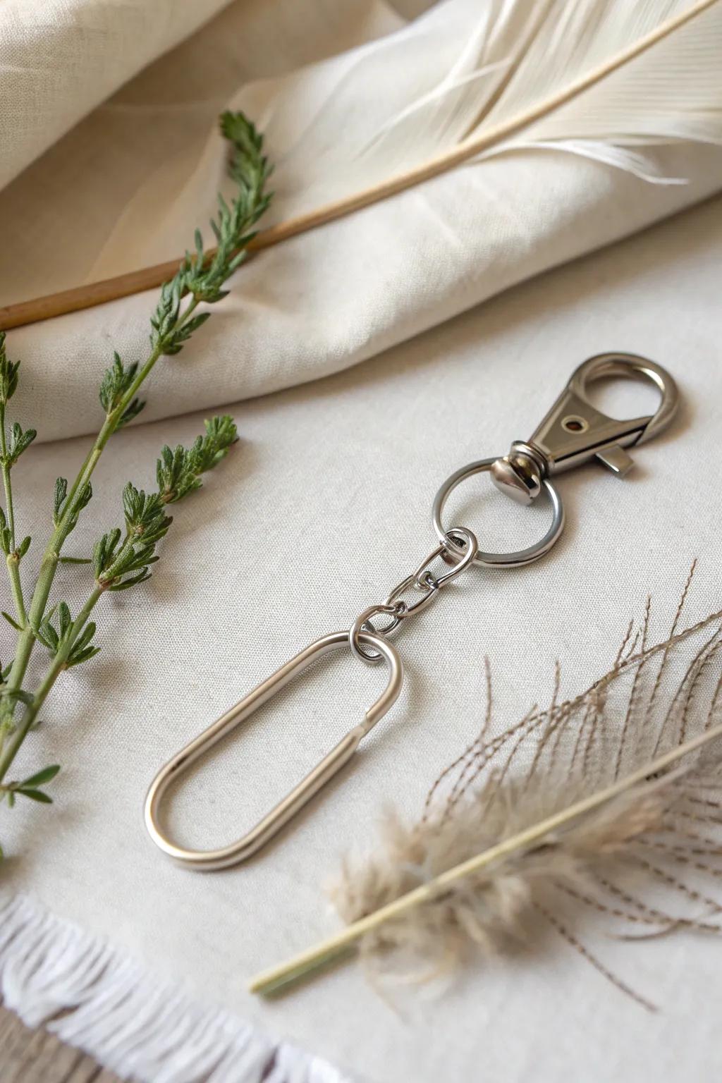When creativity meets simplicity: a paper clip's moment to shine.