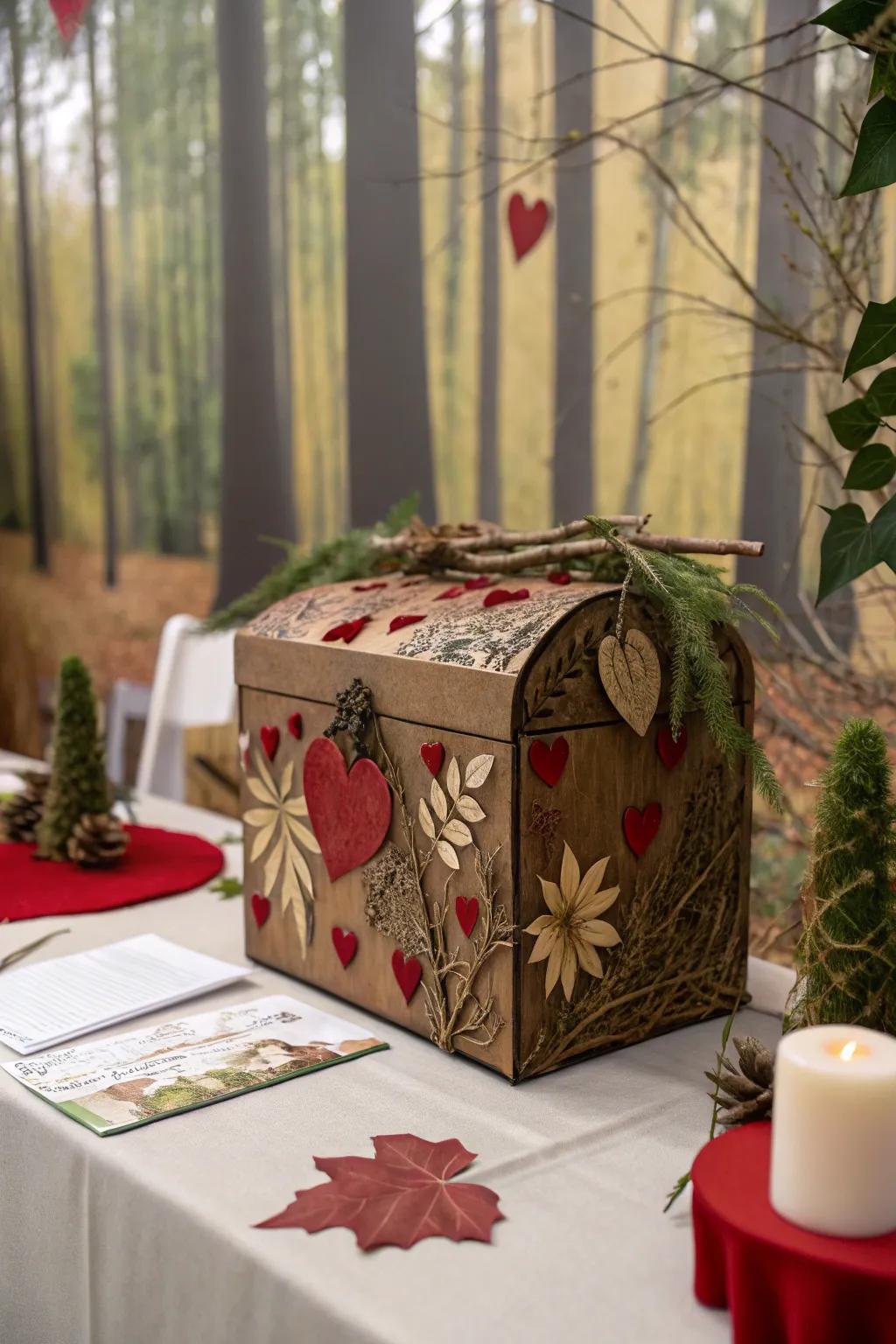 Embrace the beauty of nature with a box that reflects the great outdoors.