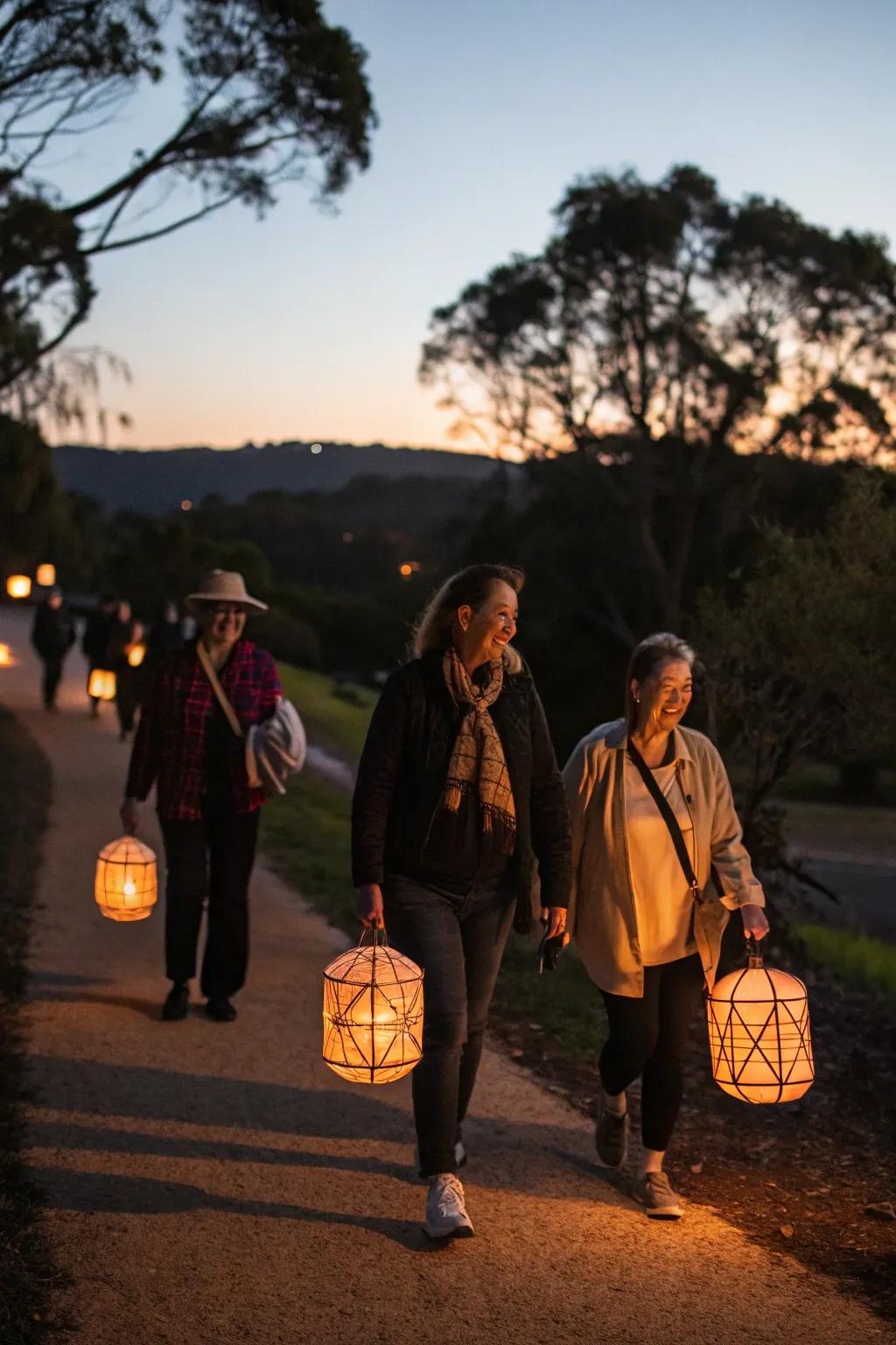 A lantern walk brings light and joy to the darkest night of the year.