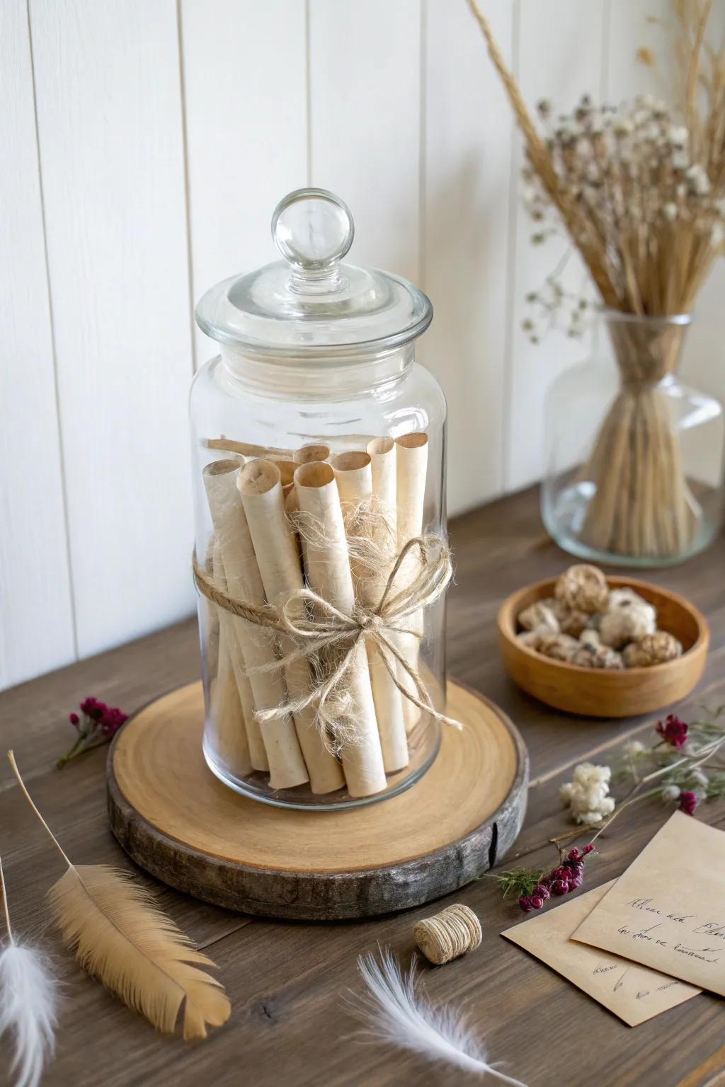 Invite wishes and wonder with this enchanting wishing jar centerpiece.