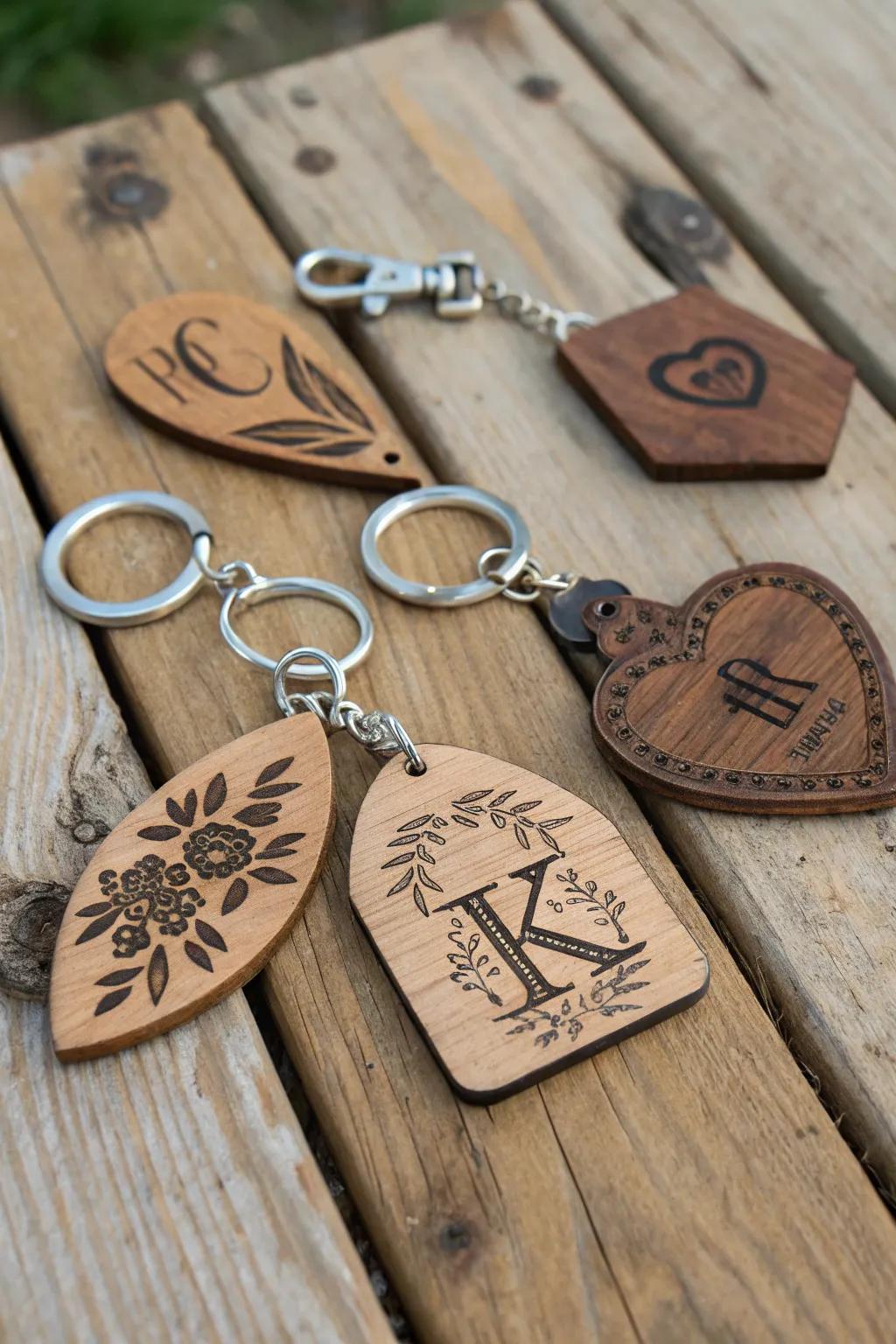 Custom wooden keychains are small tokens of personal significance.