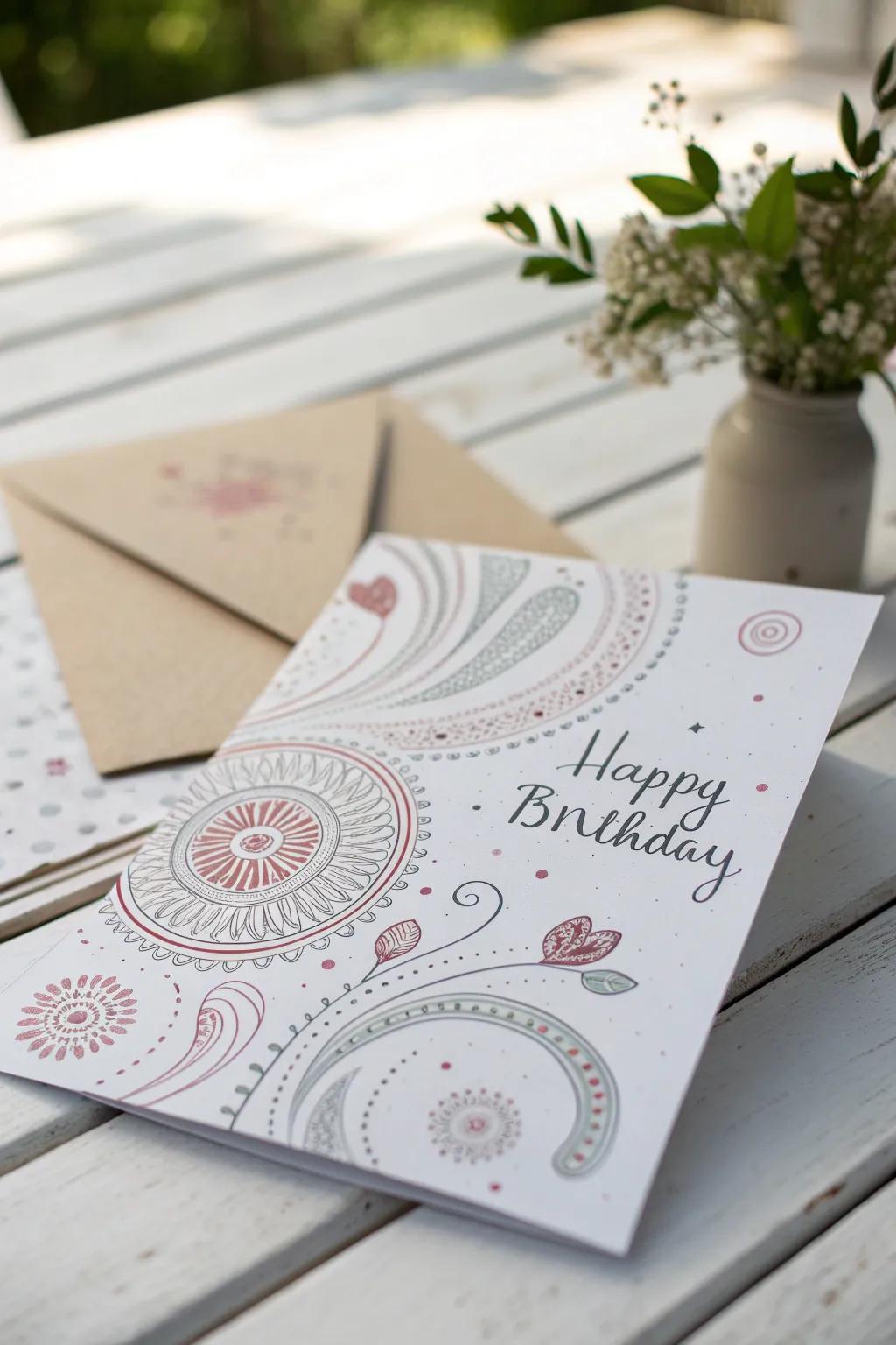 Celebrate with minimalist charm: Discover the art of Zentangle confetti.