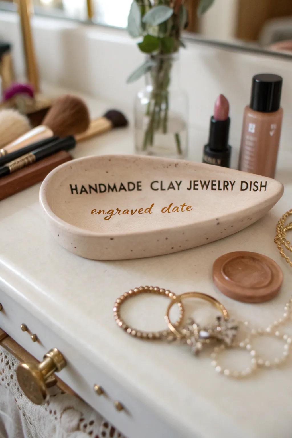 Keep her treasures safe with a crafted jewelry dish.