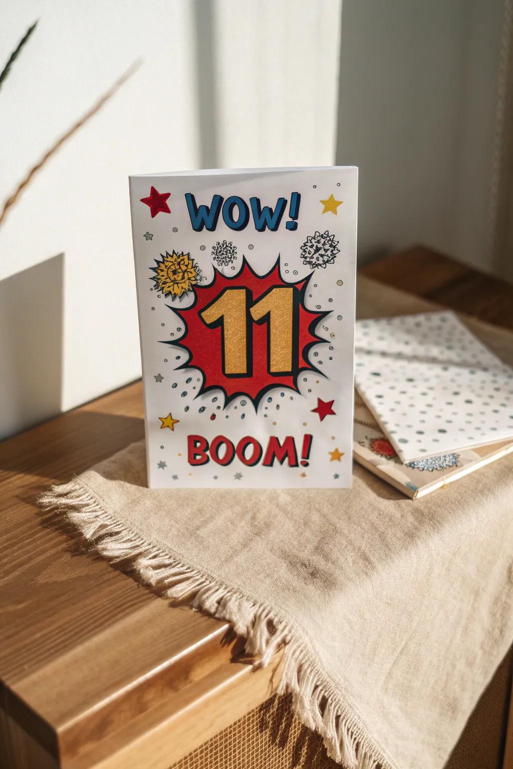 Celebrate with a burst of comic book energy! 🎉 #MinimalistMagic #BohoCraft