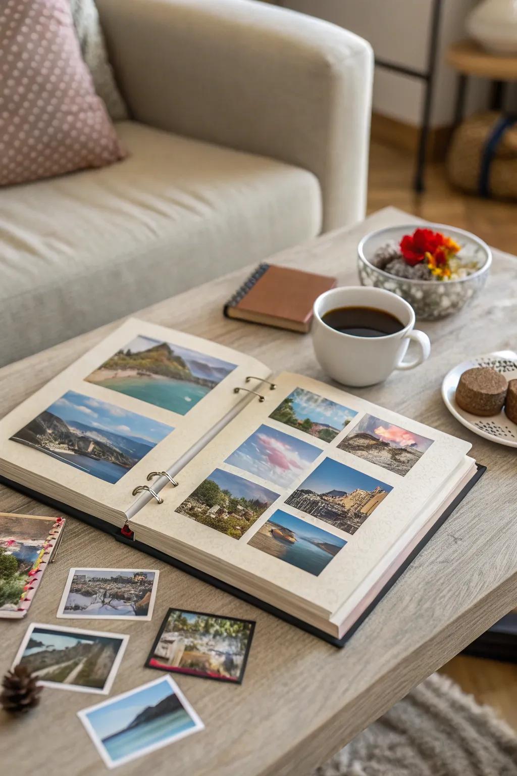 Relive cherished memories with a personalized photo album.