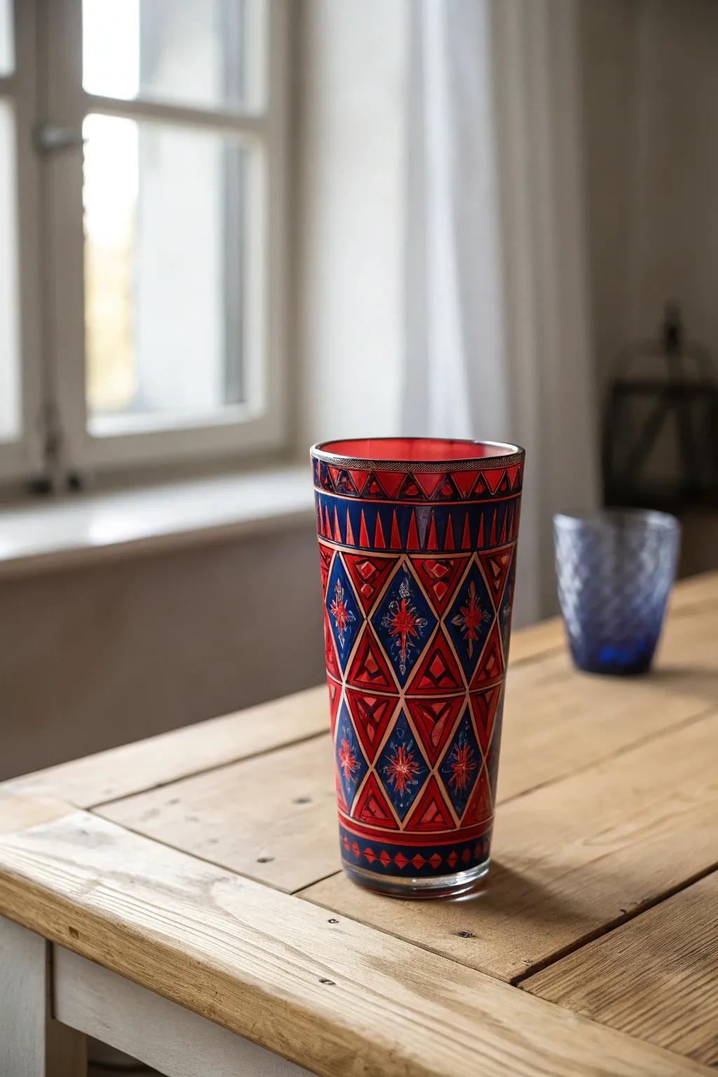 Celebrate in style with a bold and vibrant tumbler that's perfect for a lively 50th bash!