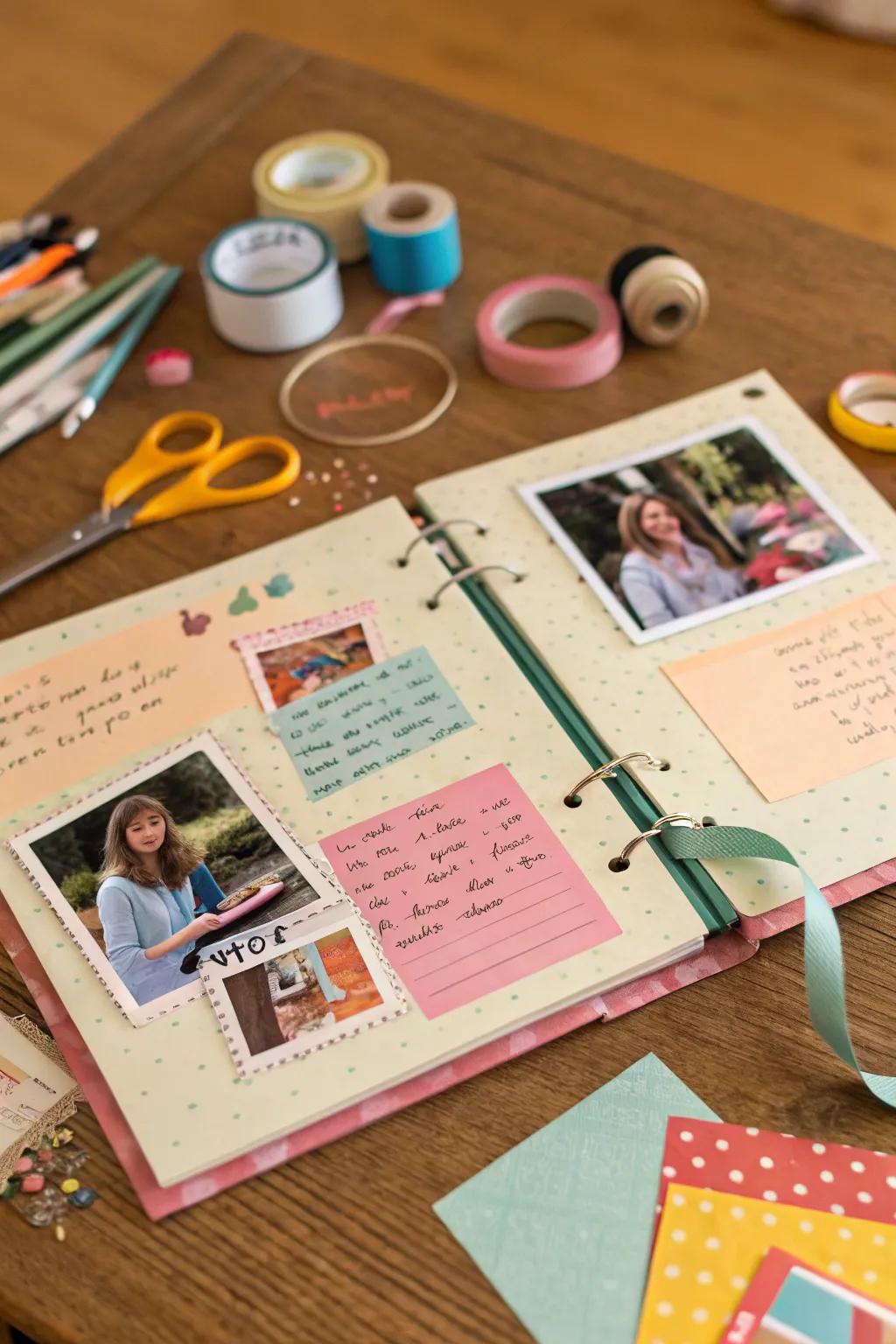 A memory-filled scrapbook, a journey through friendship.