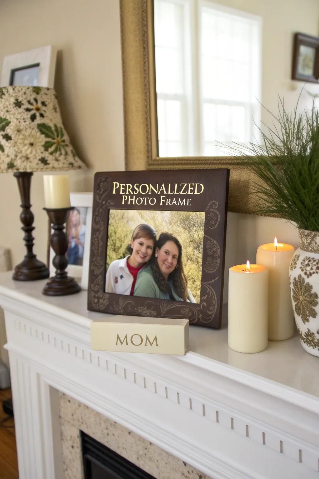 A personalized photo frame that captures and preserves precious memories.