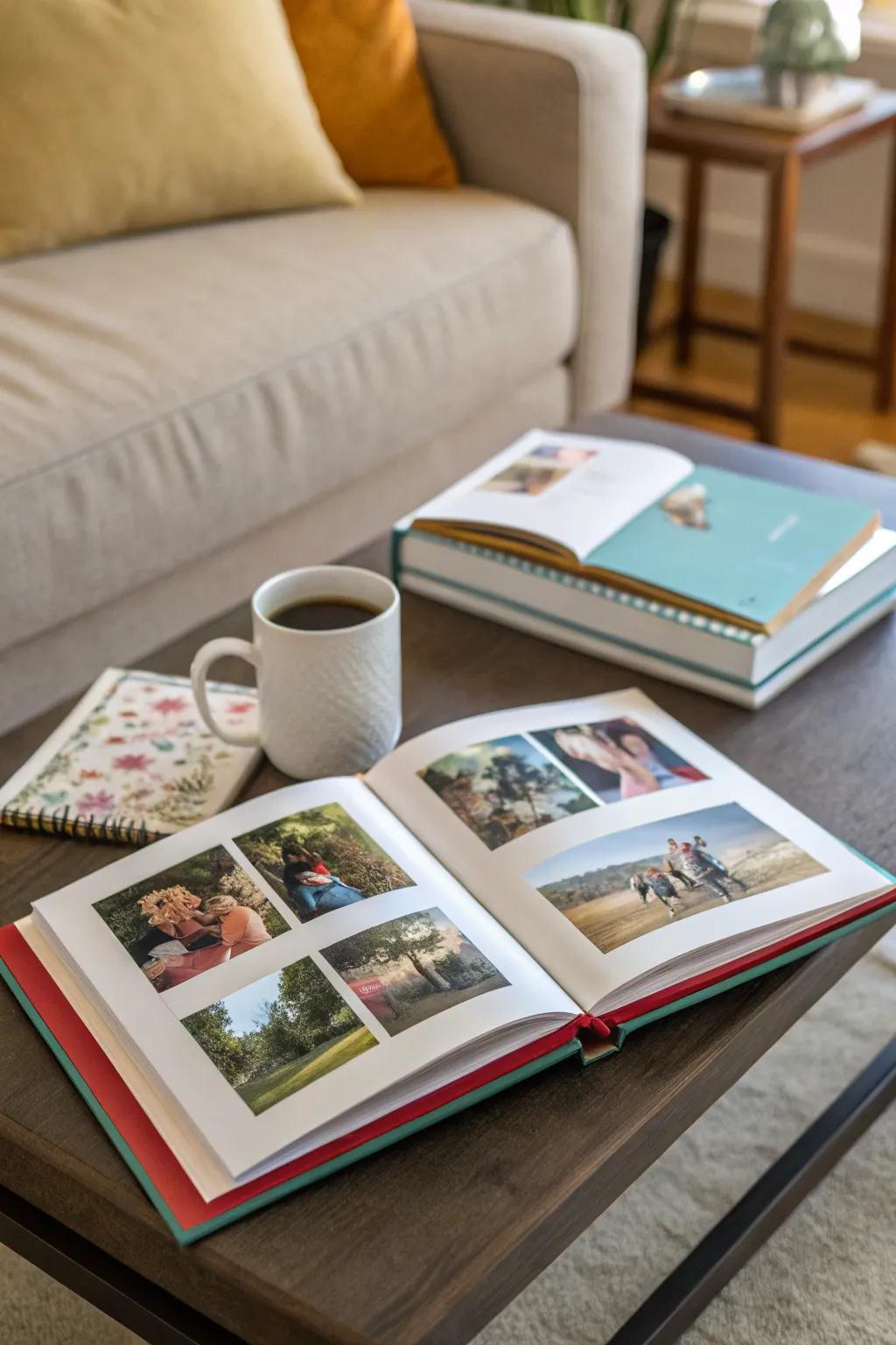 Capture your memories with a personalized photo album.