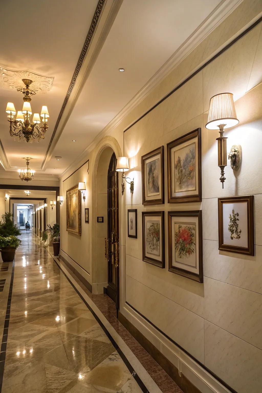 Highlight art and architecture with elegant sconces.