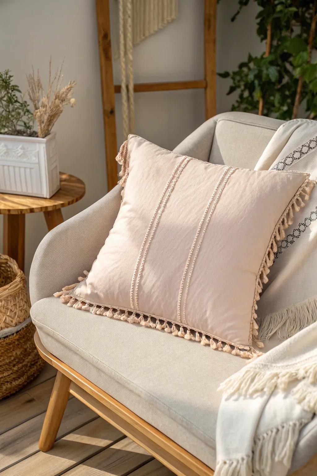 Transform cozy burp cloths into charming pillow covers for a touch of warmth and elegance in your nursery.