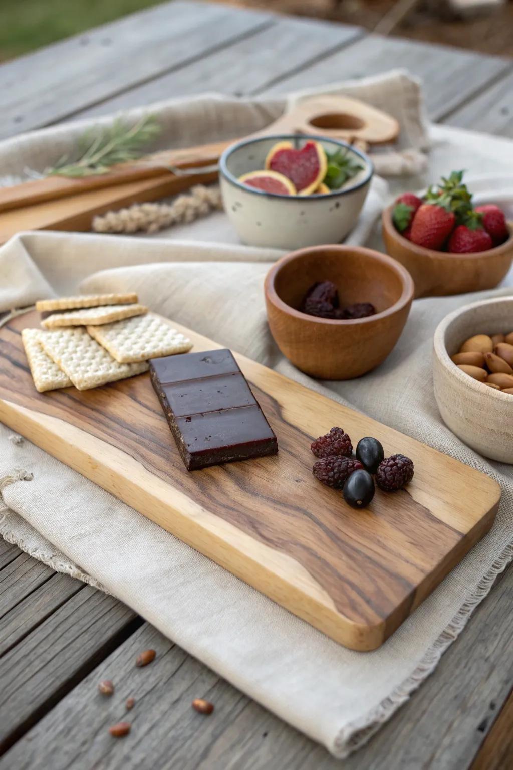 Sweeten your outdoor adventure with a touch of elegance and indulgence. 🍫