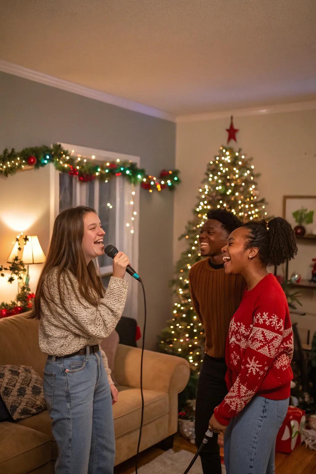 Sing your heart out with a festive round of Christmas Karaoke.