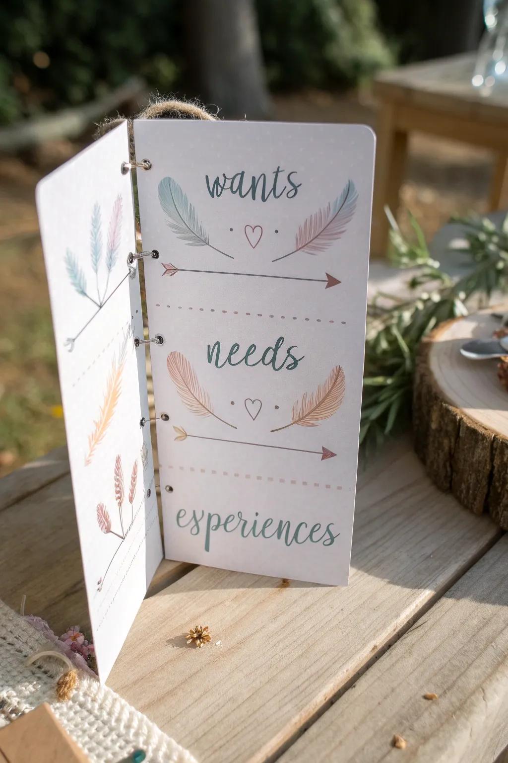 Organize your Christmas wishlist with elegance and simplicity using themed dividers. 🎄✨