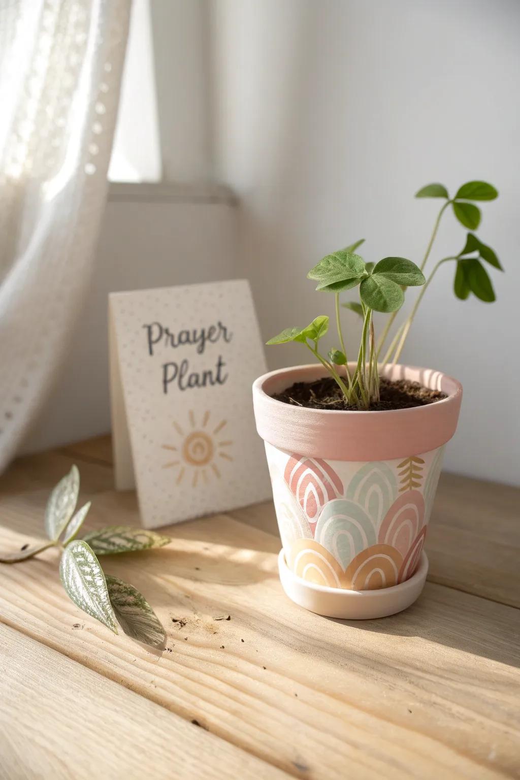 Craft love and prayers into blossoming beauty with these heartfelt Prayer Plant Pots.