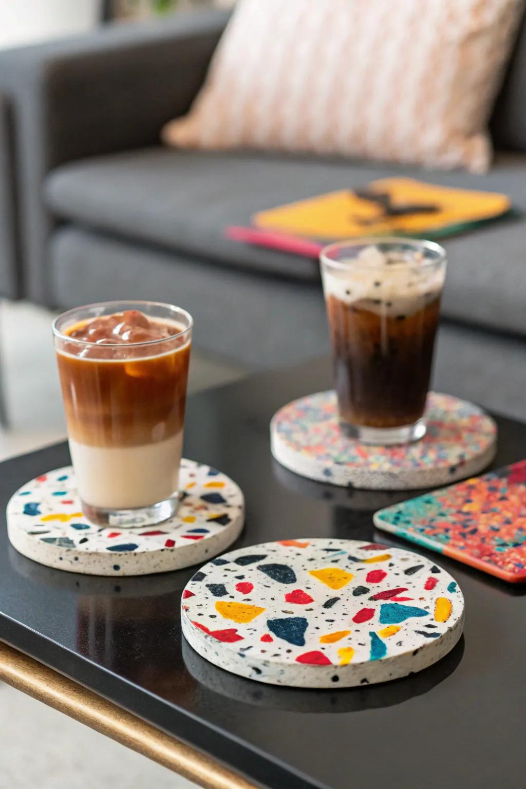 Keep your surfaces safe and stylish with DIY clay coasters.