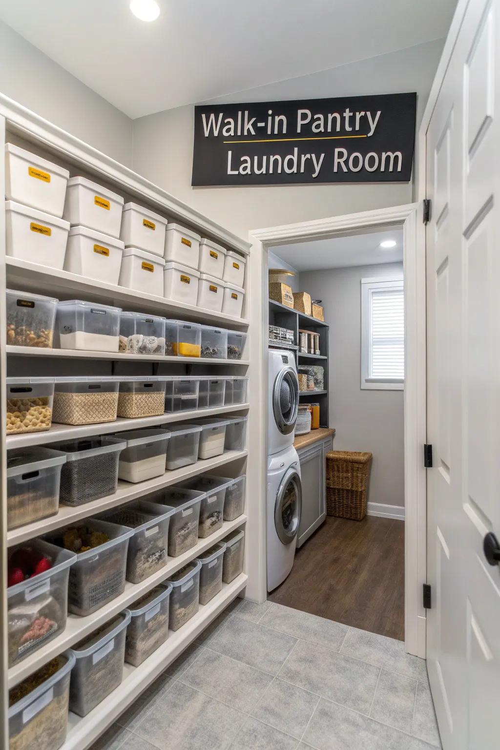 Labels keep everything in its place for easy access and organization.