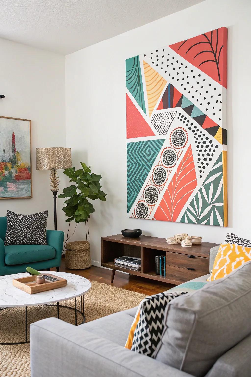 DIY wall art adds a personal and creative touch to your decor.