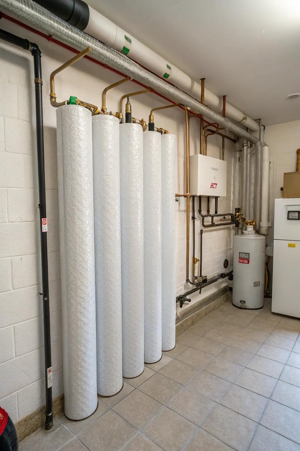 Pipe sleeves keep your water heater running efficiently.