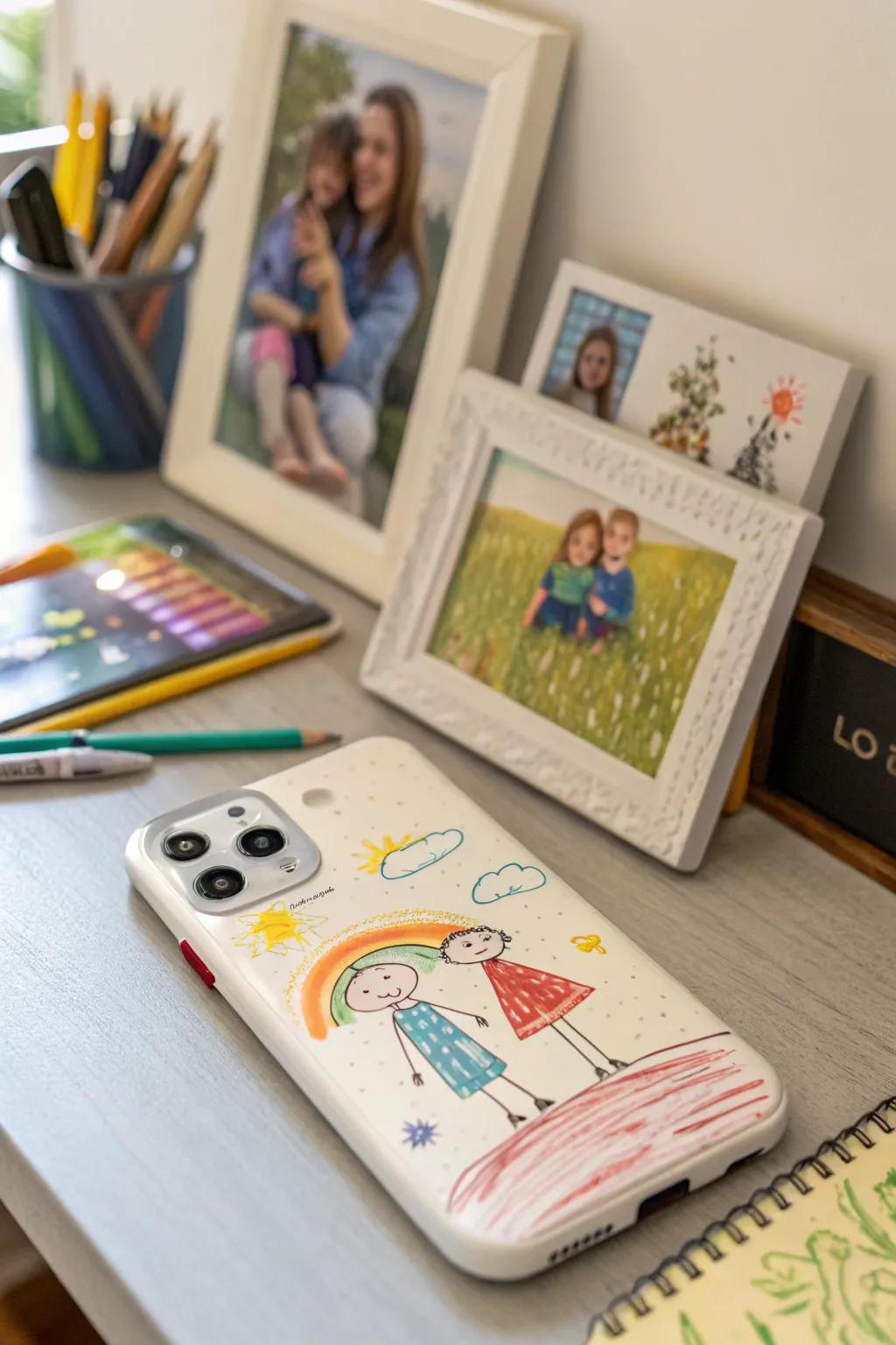 Keep precious memories close with a personalized phone case.