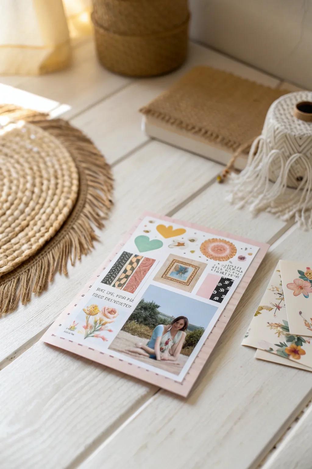 Craft your own story with a touch of color and charm. #DIYCards #ScrapbookStyle